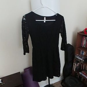 Black lace dress
